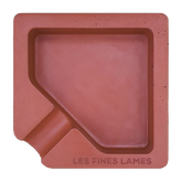 Les Fines Lames Monad Concrete Ashtray Red